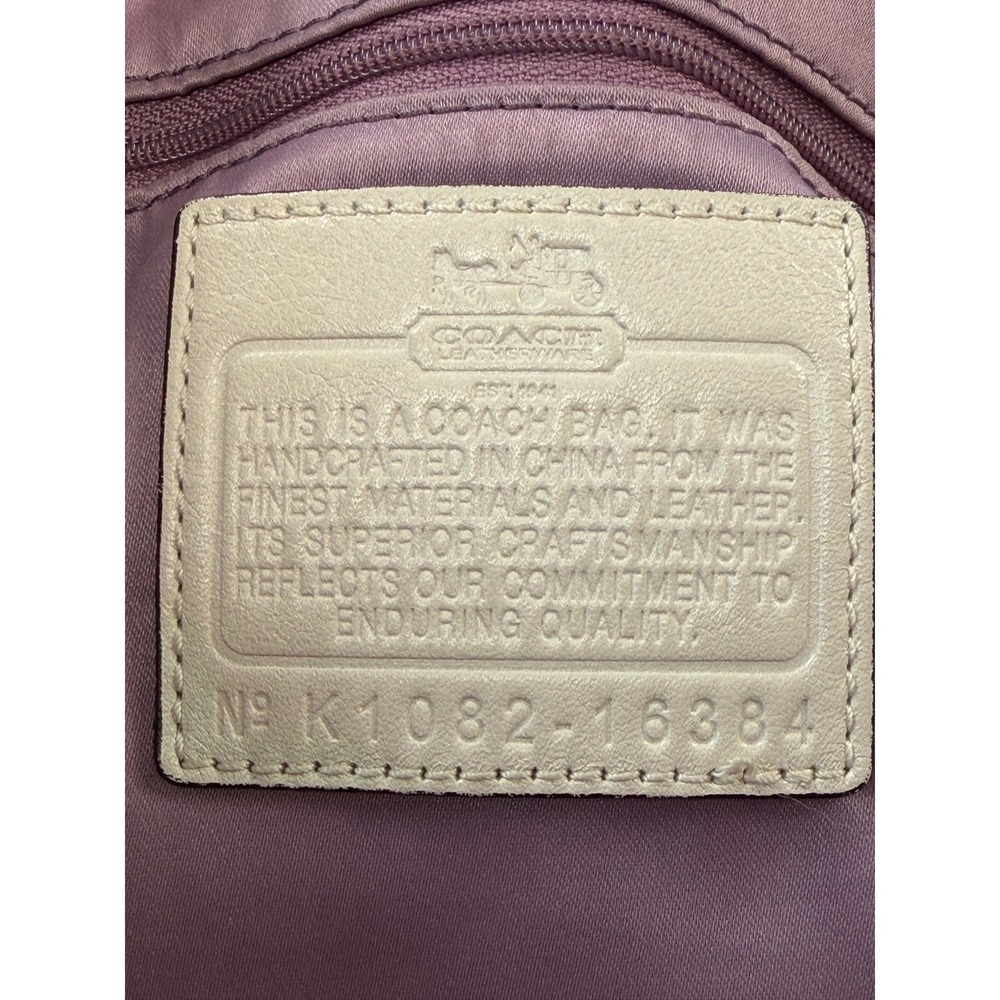 Coach Shoulder Bag Womens Large Silver Good Limited Edition Floral Jacquard - Picture 15 of 16
